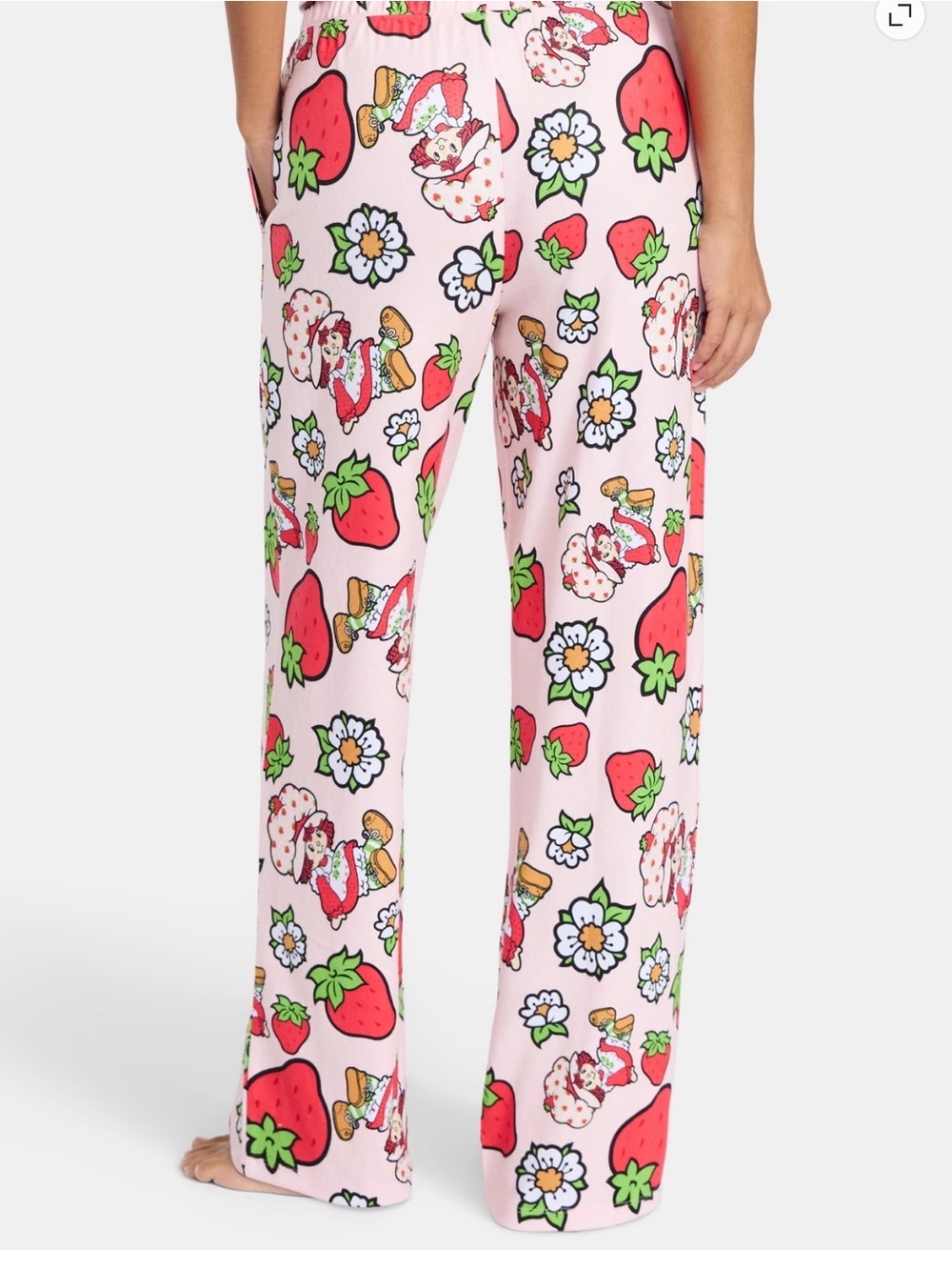 💜Strawberry Shortcake Women's Sleep Pants with Pockets,Size:Large - Picture 2 of 6
